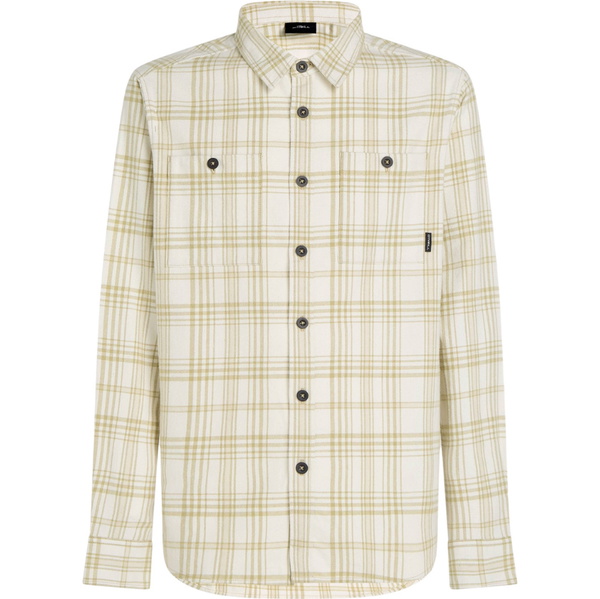 2026 O'Neill Herre Må-have Flannel Skjorte 2650061 - Beige Big Check Plaid